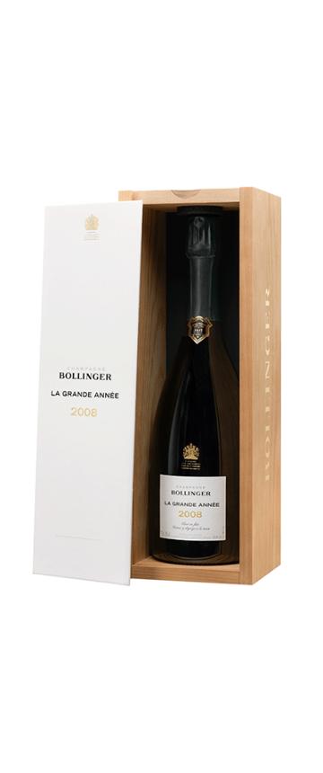 2008 Bollinger Champagne La Grande Année i Gavetrækasse