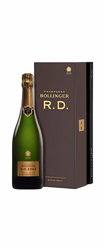 2004 Bollinger Champagne R.D. i Luksusgaveæske